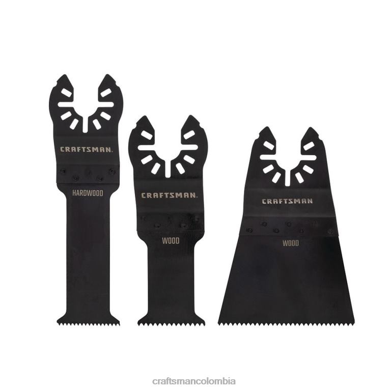 Herramientas eléctricas Paquete de 3 hojas de herramienta oscilantes de acero con alto contenido de carbono CRAFTSMAN TR4N84