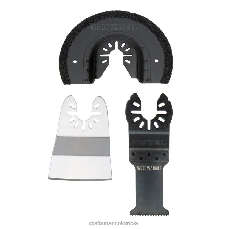 Herramientas eléctricas Paquete de 3 hojas de herramientas oscilantes de múltiples materiales CRAFTSMAN TR4N83