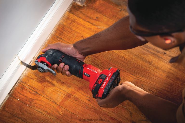 Herramientas eléctricas Kit de herramientas oscilantes de 11 piezas inalámbrico v20 de velocidad variable máxima de 20 voltios con estuche blando (1 batería incluida) CRAFTSMAN TR4N99