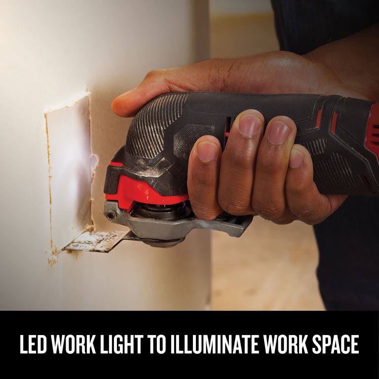 Herramientas eléctricas Kit de herramientas oscilantes de 11 piezas inalámbrico v20 de velocidad variable máxima de 20 voltios con estuche blando (1 batería incluida) CRAFTSMAN TR4N99