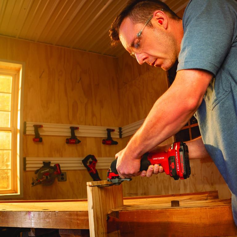 Herramientas eléctricas Kit de herramientas oscilantes de 11 piezas inalámbrico v20 de velocidad variable máxima de 20 voltios con estuche blando (1 batería incluida) CRAFTSMAN TR4N99