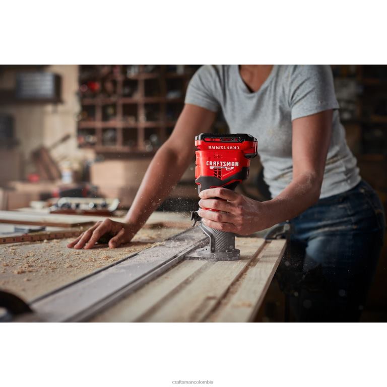 Herramientas eléctricas Enrutador inalámbrico fijo sin escobillas de velocidad variable de 1/4 de pulgada (herramienta básica) CRAFTSMAN TR4N97