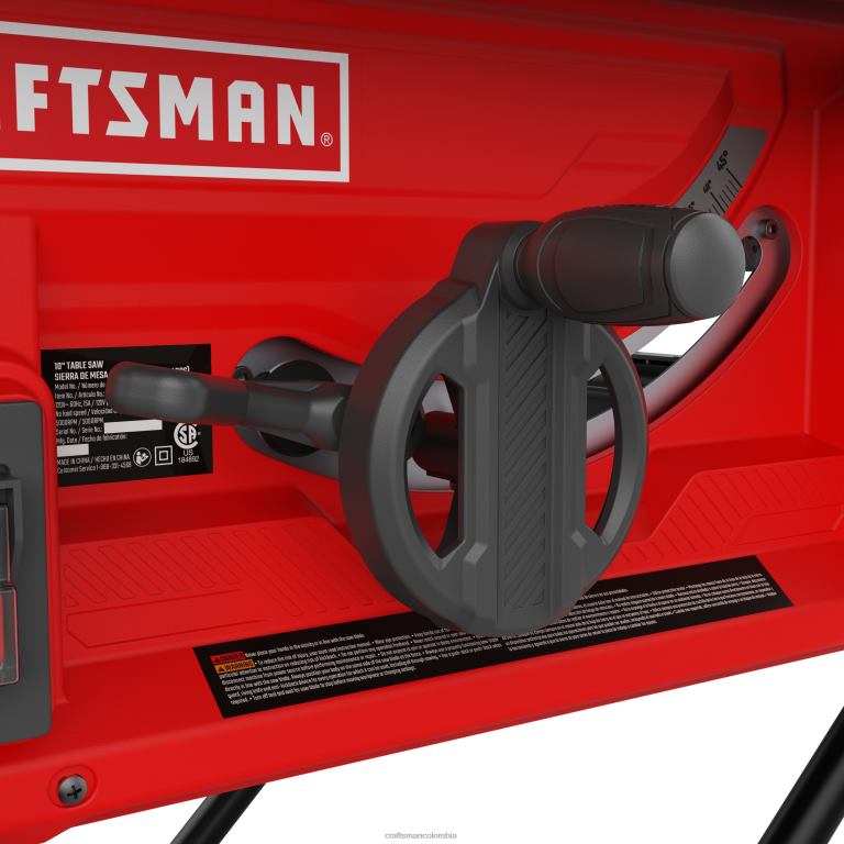 Herramientas eléctricas Sierra de mesa portátil de 10 pulgadas y 15 amperios con soporte plegable CRAFTSMAN TR4N35