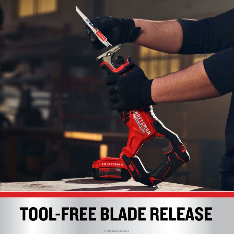 Herramientas eléctricas Sierra recíproca inalámbrica sin escobillas v20 rp de velocidad variable máxima de 20 voltios (herramienta básica) CRAFTSMAN TR4N21