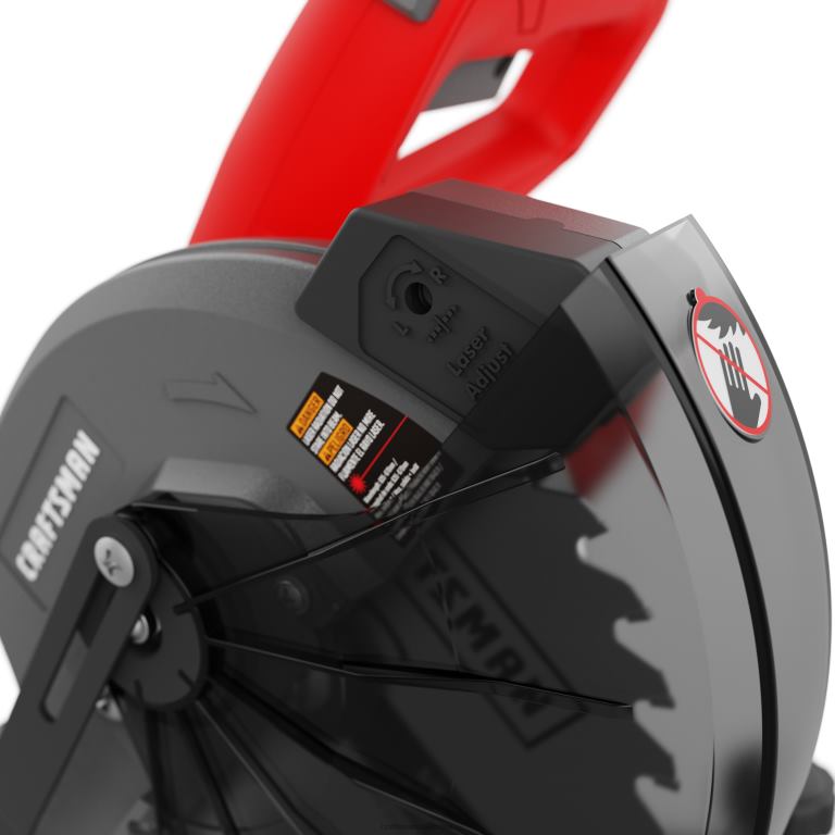 Herramientas eléctricas Sierra ingletadora con cable compuesta de bisel simple de 7-1/4 pulgadas y 9 amperios CRAFTSMAN TR4N144