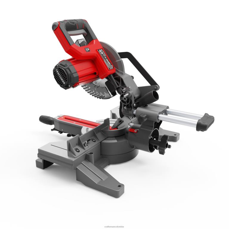 Herramientas eléctricas Sierra ingletadora con cable compuesta deslizante de bisel simple de 7-1/4 pulgadas y 9 amperios CRAFTSMAN TR4N158