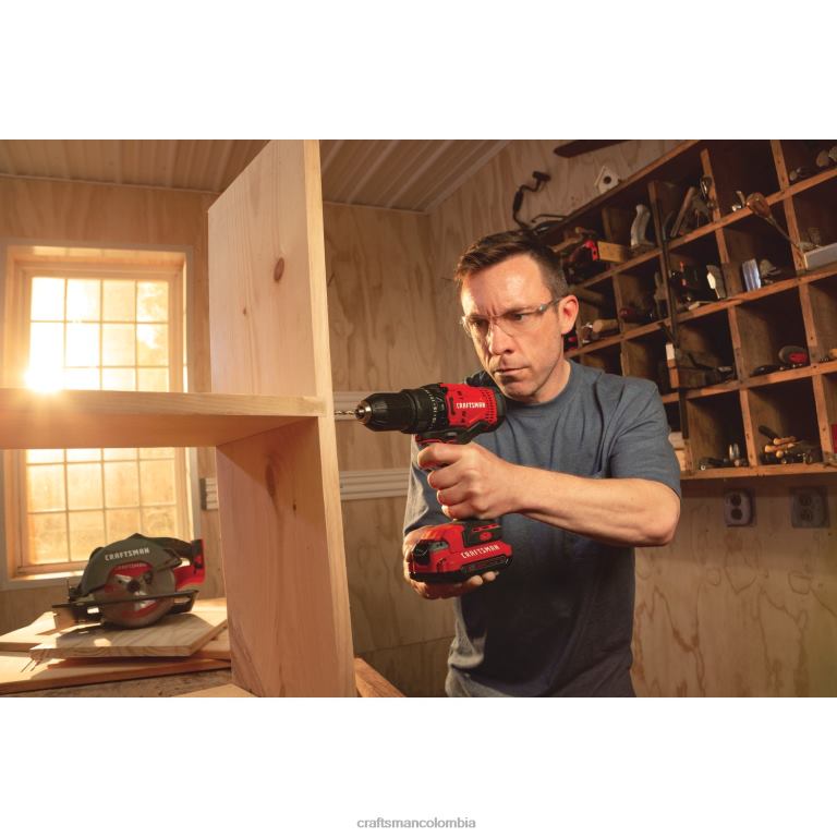 Herramientas eléctricas Taladro inalámbrico v20 de 20 voltios máx. de 1/2 pulgada (1 batería incluida, cargador incluido) CRAFTSMAN TR4N148