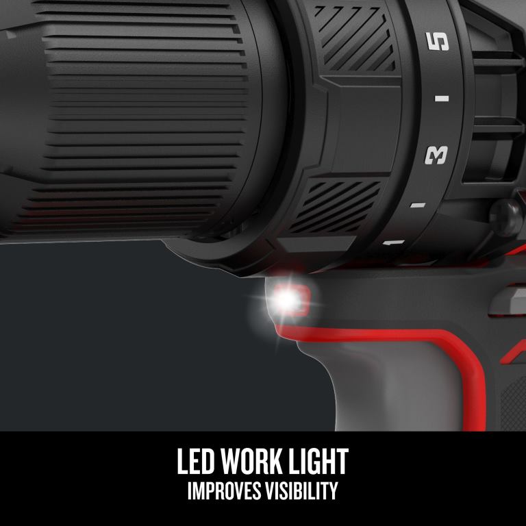 Herramientas eléctricas Taladro inalámbrico v20 de 20 voltios máx. de 1/2 pulgada (1 batería incluida, cargador incluido) CRAFTSMAN TR4N148