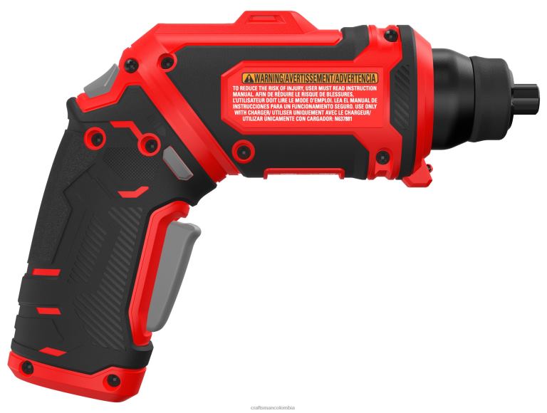 Herramientas eléctricas Destornillador inalámbrico de 4 voltios y 1/4 de pulgada (1 batería incluida y cargador incluido) CRAFTSMAN TR4N152